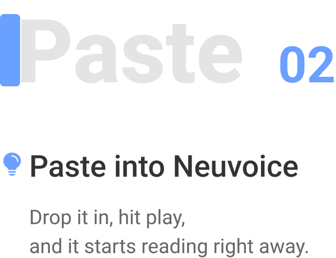 Paste step description
